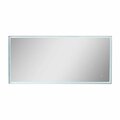Comfortcorrect 59 in. Rectangular LED Illuminated Mirror, Silver CO2797379